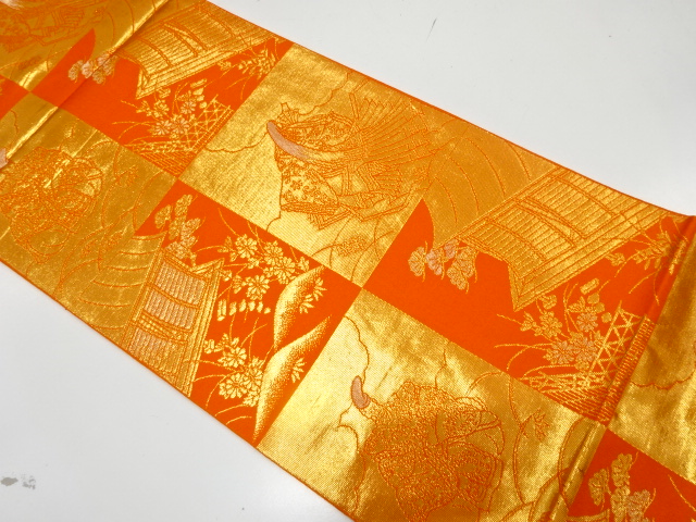 JAPANESE FUKURO OBI / WOVEN PEOPLE IN THE HEIAN ERA